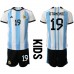 Argentina Nicolas Otamendi #19 Replika Babykläder Hemma matchkläder barn VM 2022 Korta ärmar (+ Korta byxor)